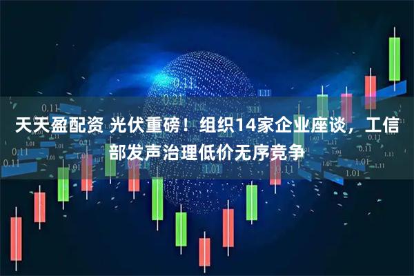 天天盈配资 光伏重磅！组织14家企业座谈，工信部发声治理低价无序竞争